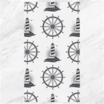 Marine-nautical-seamless-pattern-with-vintage-lighthouse-wheel Canvas 40  x 72 