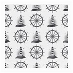 Marine-nautical-seamless-pattern-with-vintage-lighthouse-wheel Medium Glasses Cloth (2 Sides)