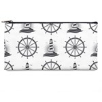 Marine-nautical-seamless-pattern-with-vintage-lighthouse-wheel Pencil Case