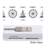 Marine-nautical-seamless-pattern-with-vintage-lighthouse-wheel Memory Card Reader (Stick)