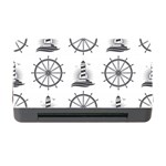 Marine-nautical-seamless-pattern-with-vintage-lighthouse-wheel Memory Card Reader with CF