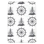 Marine-nautical-seamless-pattern-with-vintage-lighthouse-wheel Removable Flap Cover (S)