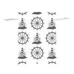 Marine-nautical-seamless-pattern-with-vintage-lighthouse-wheel Lightweight Drawstring Pouch (M)