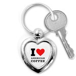 I love American coffee Key Chain (Heart)