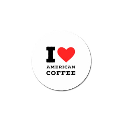 I love American coffee Golf Ball Marker (4 pack) from ArtsNow.com Front