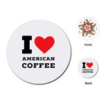 I love American coffee Playing Cards Single Design (Round)