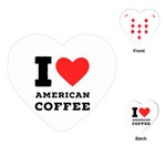 I love American coffee Playing Cards Single Design (Heart)