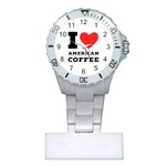 I love American coffee Plastic Nurses Watch