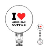 I love American coffee Stainless Steel Nurses Watch