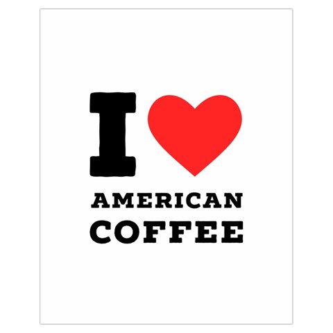 I love American coffee Drawstring Bag (Small) from ArtsNow.com Front