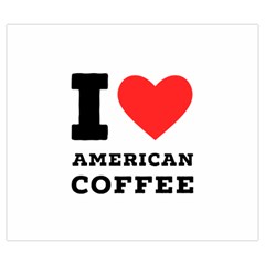 I love American coffee Zipper Large Tote Bag from ArtsNow.com Front