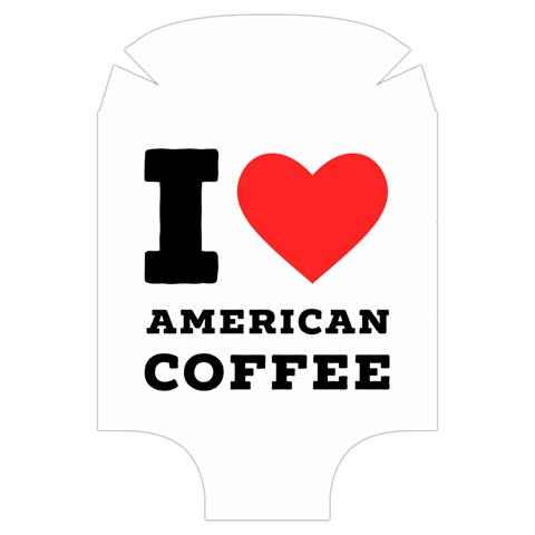 I love American coffee Luggage Cover (Large) from ArtsNow.com Front