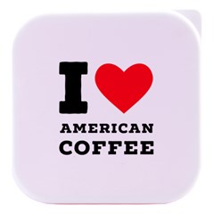 I love American coffee Stacked food storage container from ArtsNow.com Purple