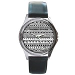 Boho-style-pattern Round Metal Watch