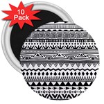 Boho-style-pattern 3  Magnets (10 pack) 