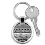 Boho-style-pattern Key Chain (Round)