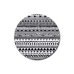 Boho-style-pattern Rubber Coaster (Round)