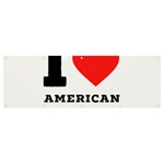 I love American coffee Banner and Sign 12  x 4 