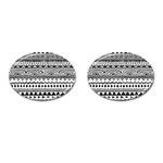 Boho-style-pattern Cufflinks (Oval)