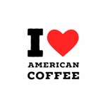 I love American coffee Premium Plush Fleece Blanket (Extra Small)