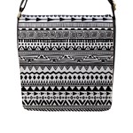 Boho-style-pattern Flap Closure Messenger Bag (L)