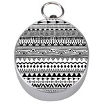 Boho-style-pattern Silver Compasses