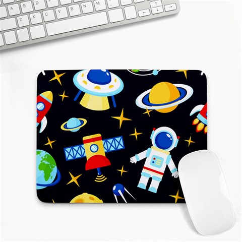 Space Seamless Pattern Small Mousepad from ArtsNow.com Front