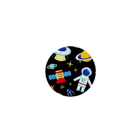 Space Seamless Pattern 1  Mini Buttons from ArtsNow.com Front