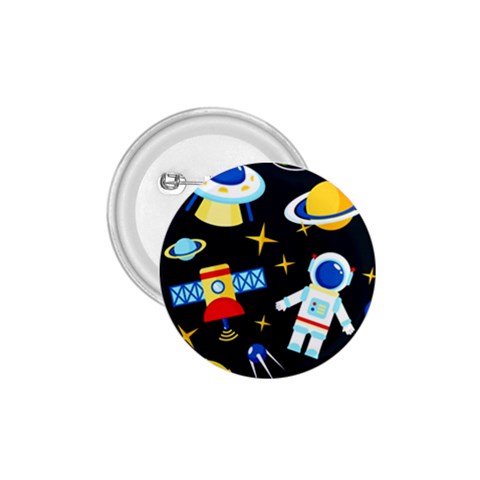 Space Seamless Pattern 1.75  Buttons from ArtsNow.com Front