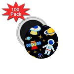 Space Seamless Pattern 1.75  Magnets (100 pack) 