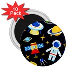 Space Seamless Pattern 2.25  Magnets (10 pack) 