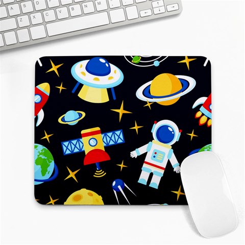 Space Seamless Pattern Large Mousepad from ArtsNow.com Front