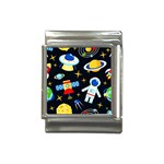 Space Seamless Pattern Italian Charm (13mm)