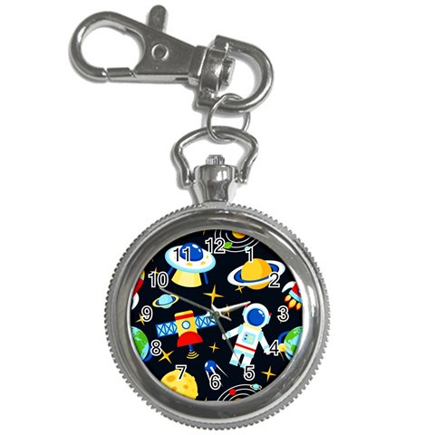 Space Seamless Pattern Key Chain Watches from ArtsNow.com Front