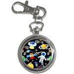 Space Seamless Pattern Key Chain Watches