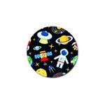 Space Seamless Pattern Golf Ball Marker