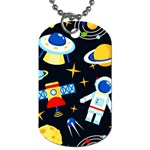 Space Seamless Pattern Dog Tag (Two Sides)