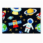 Space Seamless Pattern Postcard 4 x 6  (Pkg of 10)