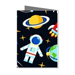 Space Seamless Pattern Mini Greeting Cards (Pkg of 8)