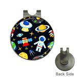 Space Seamless Pattern Hat Clips with Golf Markers