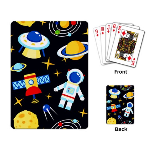 Space Seamless Pattern Playing Cards Single Design (Rectangle) from ArtsNow.com Back