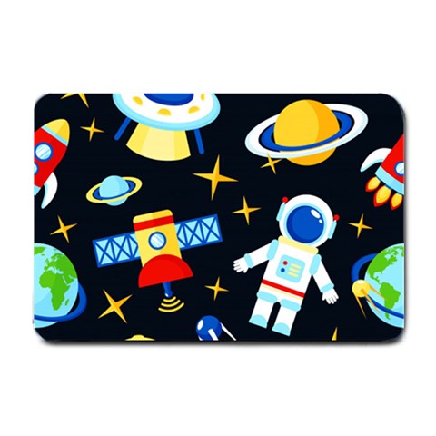 Space Seamless Pattern Small Doormat from ArtsNow.com 24 x16  Door Mat