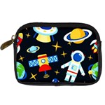 Space Seamless Pattern Digital Camera Leather Case