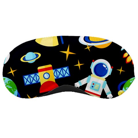Space Seamless Pattern Sleeping Mask from ArtsNow.com Front