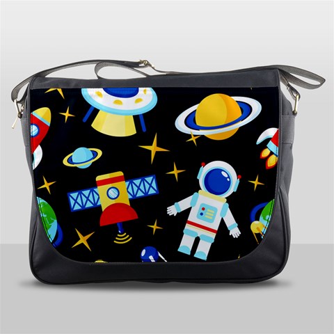 Space Seamless Pattern Messenger Bag from ArtsNow.com Front