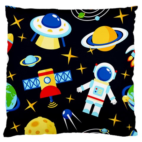Space Seamless Pattern Large Cushion Case (One Side) from ArtsNow.com Front