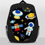 Space Seamless Pattern Backpack Bag