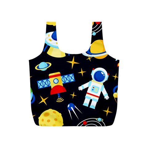 Space Seamless Pattern Full Print Recycle Bag (S) from ArtsNow.com Front