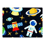 Space Seamless Pattern Two Sides Premium Plush Fleece Blanket (Mini)