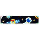 Space Seamless Pattern Small Premium Plush Fleece Scarf